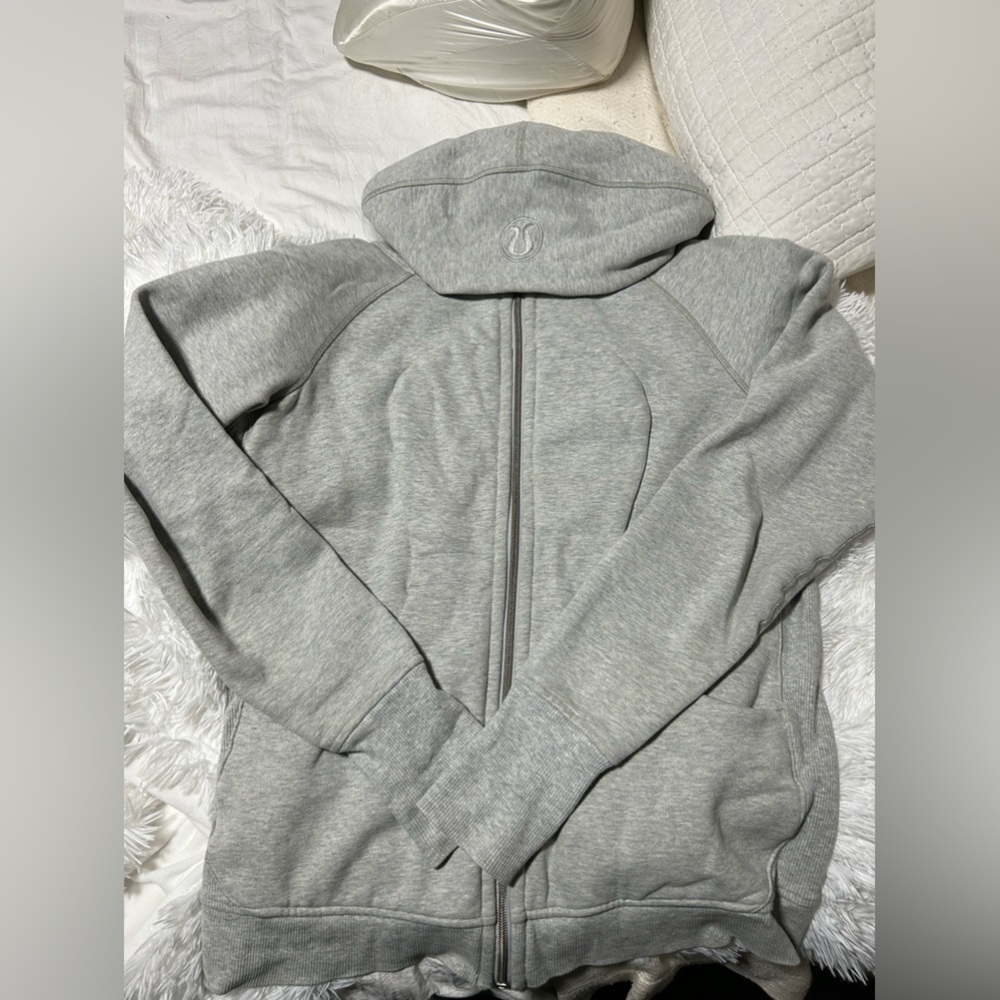 Women’s grey lululemon scuba jacket Size 10